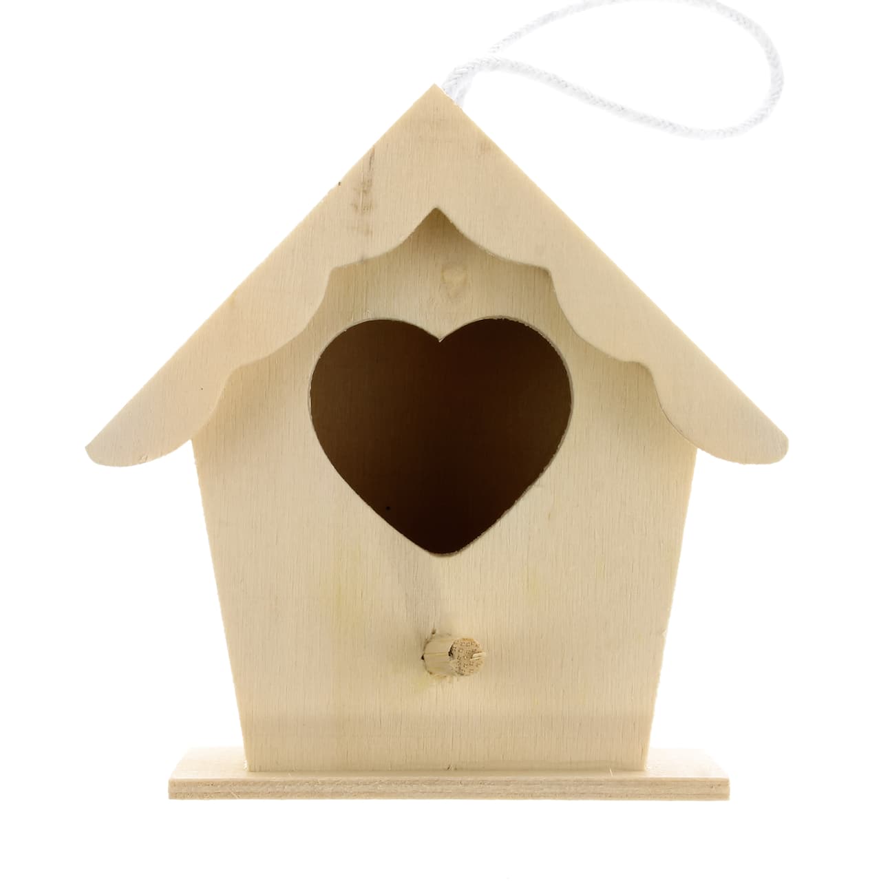 3.5&#x22; Wood Heart Birdhouse by Make Market&#xAE;